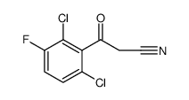 Benzenepropanenitrile, 2,6-dichloro-3-fluoro-β-oxo Structure