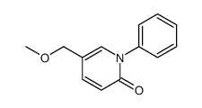 2(1H)-Pyridinone, 5-(methoxymethyl)-1-phenyl Structure