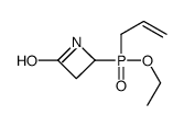 4-[ethoxy(prop-2-enyl)phosphoryl]azetidin-2-one结构式