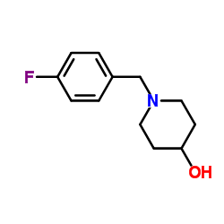 1-(4-fluorobenzyl)piperidin-4-ol结构式