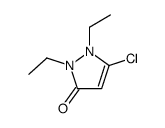 5-chloro-1,2-diethylpyrazol-3-one Structure