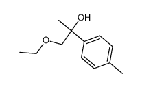 1-Aethoxy-2-p-tolyl-propan-2-ol结构式