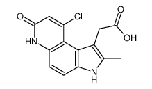 (9-Chloro-2-methyl-7-oxo-6,7-dihydro-3H-pyrrolo[3,2-f]quinolin-1-yl)-acetic acid Structure