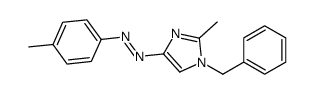 (1-benzyl-2-methylimidazol-4-yl)-(4-methylphenyl)diazene结构式