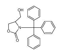 (4R)-4-(hydroxymethyl)-3-trityl-1,3-oxazolidin-2-one结构式