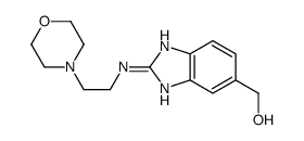 [2-(2-morpholin-4-ylethylamino)-3H-benzimidazol-5-yl]methanol结构式