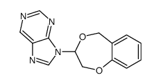9-(3,5-dihydro-2H-1,4-benzodioxepin-3-yl)purine结构式