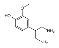 4-(1,3-diaminopropan-2-yl)-2-methoxyphenol结构式