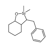 3-benzyl-2,2-dimethyl-3a,4,5,6,7,7a-hexahydro-3H-benzo[d]oxasilole结构式