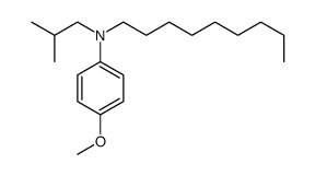 4-methoxy-N-(2-methylpropyl)-N-nonylaniline结构式