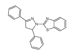 2-(3,5-diphenyl-3,4-dihydropyrazol-2-yl)-1,3-benzothiazole Structure
