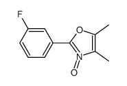 2-(3-fluorophenyl)-4,5-dimethyl-oxazole 3-oxide结构式