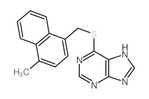 6-[(4-methylnaphthalen-1-yl)methylsulfanyl]-5H-purine Structure