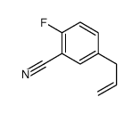 2-fluoro-5-prop-2-enylbenzonitrile structure