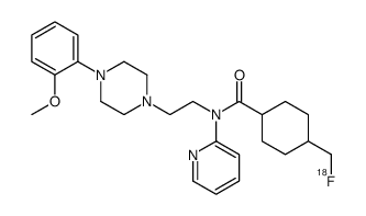4-(fluoranylmethyl)-N-[2-[4-(2-methoxyphenyl)piperazin-1-yl]ethyl]-N-pyridin-2-ylcyclohexane-1-carboxamide Structure