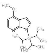 4-甲氧基-1-三异丙基硅烷-1H-吡咯[2,3-b]吡啶结构式