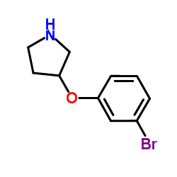 3-(3-溴-苯氧基)-吡咯烷结构式