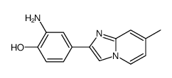 2-amino-4-(7-methylimidazo[1,2-a]pyridin-2-yl)phenol结构式