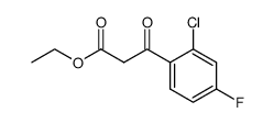 ethyl 3-(2-chloro-4-fluorophenyl)-3-oxopropanoate结构式