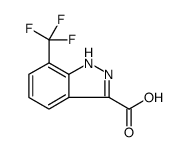 7-(三氟甲基)-1H-吲唑-3-羧酸结构式