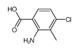 2-amino-4-chloro-3-methylbenzoic acid Structure