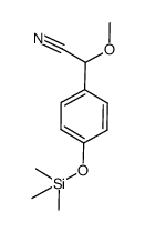 2-methoxy-2-(4-trimethylsilyloxyphenyl)-acetonitrile Structure