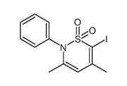 2,4-Dimethyl-1-iod-N-phenyl-buta-1,3-dien-1,4-sultam结构式