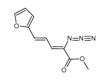 (2Z,4E)-methyl2-azido-5-(furan-2-yl)penta-2,4-dienoate结构式