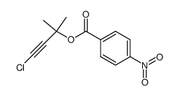 4-nitro-benzoic acid-(3-chloro-1,1-dimethyl-prop-2-ynyl ester) Structure