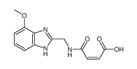 N-(4-methoxy-1(3)H-benzoimidazol-2-ylmethyl)-maleamic acid Structure