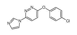 3-(4-chlorophenoxy)-6-(1 H -imidazol-1-yl)-pyridazine Structure