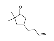 4-(3-butenyl)-2,2-dimethylcyclopentanone结构式