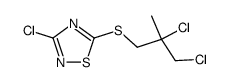 3-Chloro-5-(2,3-dichloro-2-methyl-propylsulfanyl)-[1,2,4]thiadiazole Structure