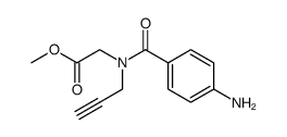 methyl N-<4-(prop-2-ynylamino)benzoyl>glycinate结构式