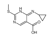 4-(Cyclopropylamino)-2-(Methylthio)Pyrimidine-5-Carboxylic Acid structure