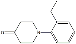 1-(2-ethylphenyl)piperidin-4-one Structure