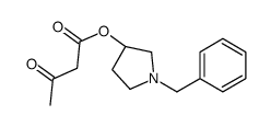 BUTANOIC ACID,3-OXO-,(3S)-1-(PHENYLMETHYL)-3-PYRROLIDINYL ESTER Structure