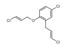 4-chloro-2-(3-chloro-2-propenyl)-1-(3-chloro-2-propenoxy)benzene Structure