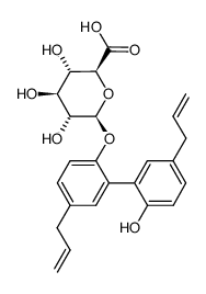 Magnolol glucuronide Structure