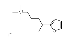 (4-(2-Furyl)pentyl)trimethylammonium iodide structure