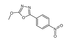 2-Methoxy-5-(4-nitrophenyl)-1,3,4-oxadiazole structure