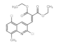 2,5-DICHLORO-8-METHYL-3-(2,2-DIETHOXYCARBONYL)VINYLQUINOLINE Structure