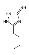 5-butyl-1H-1,2,4-triazol-3-amine结构式