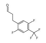 3-[2,5-Difluoro-4-(trifluoromethyl)phenyl]propanal Structure