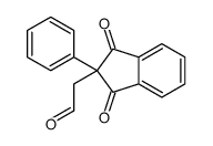 2-(1,3-dioxo-2-phenylinden-2-yl)acetaldehyde结构式