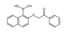 (2-(2-oxo-2-phenylethoxy)naphthalen-1-yl)boronic acid结构式