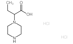 2-Piperazin-1-ylbutanoic acid dihydrochloride结构式