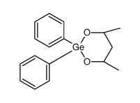 (4R,6S)-4,6-dimethyl-2,2-diphenyl-1,3,2-dioxagerminane结构式