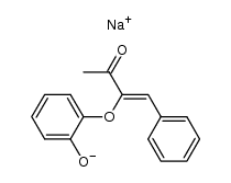 (Z)-3-(2-hydroxyphenoxy)-4-phenyl-3-buten-2-one sodium salt Structure