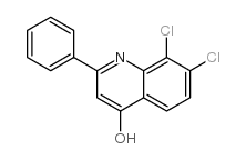 7,8-DICHLORO-2-PHENYL-4-QUINOLINOL结构式